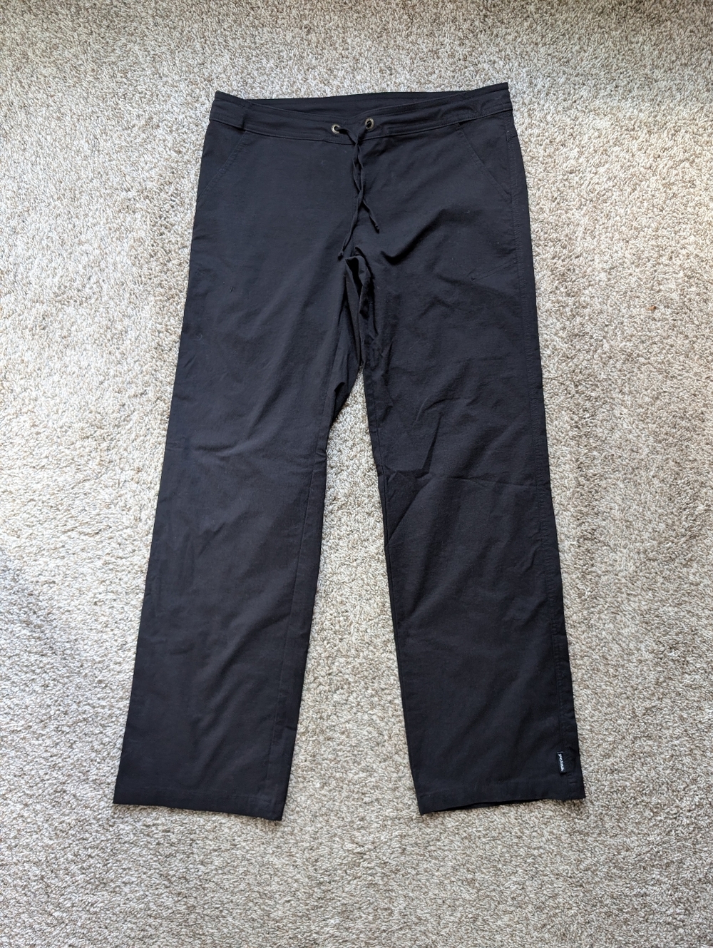Women's Prana Black Athletic Hiking Pants Capris Sz S